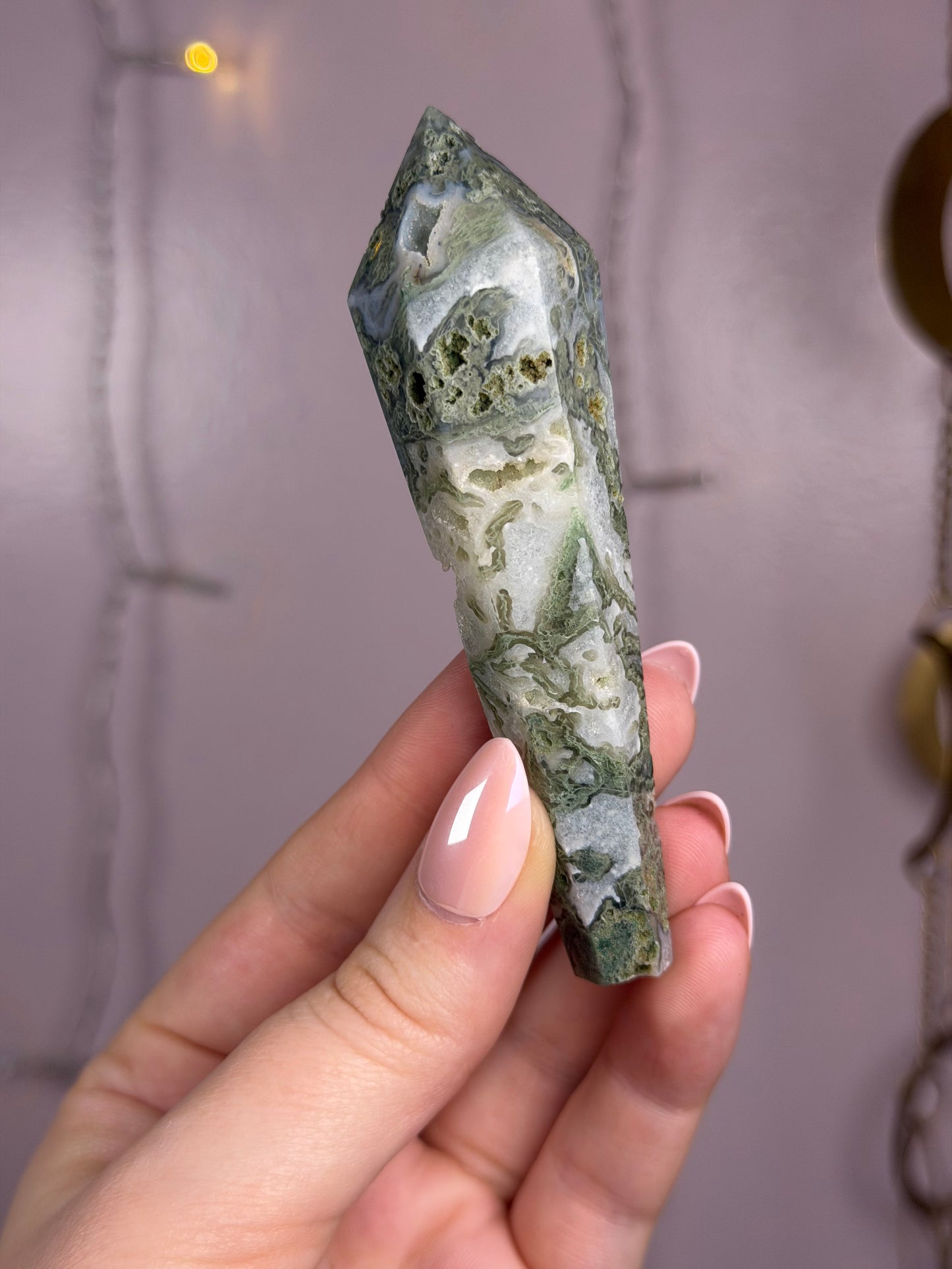Moss Agate Wand C