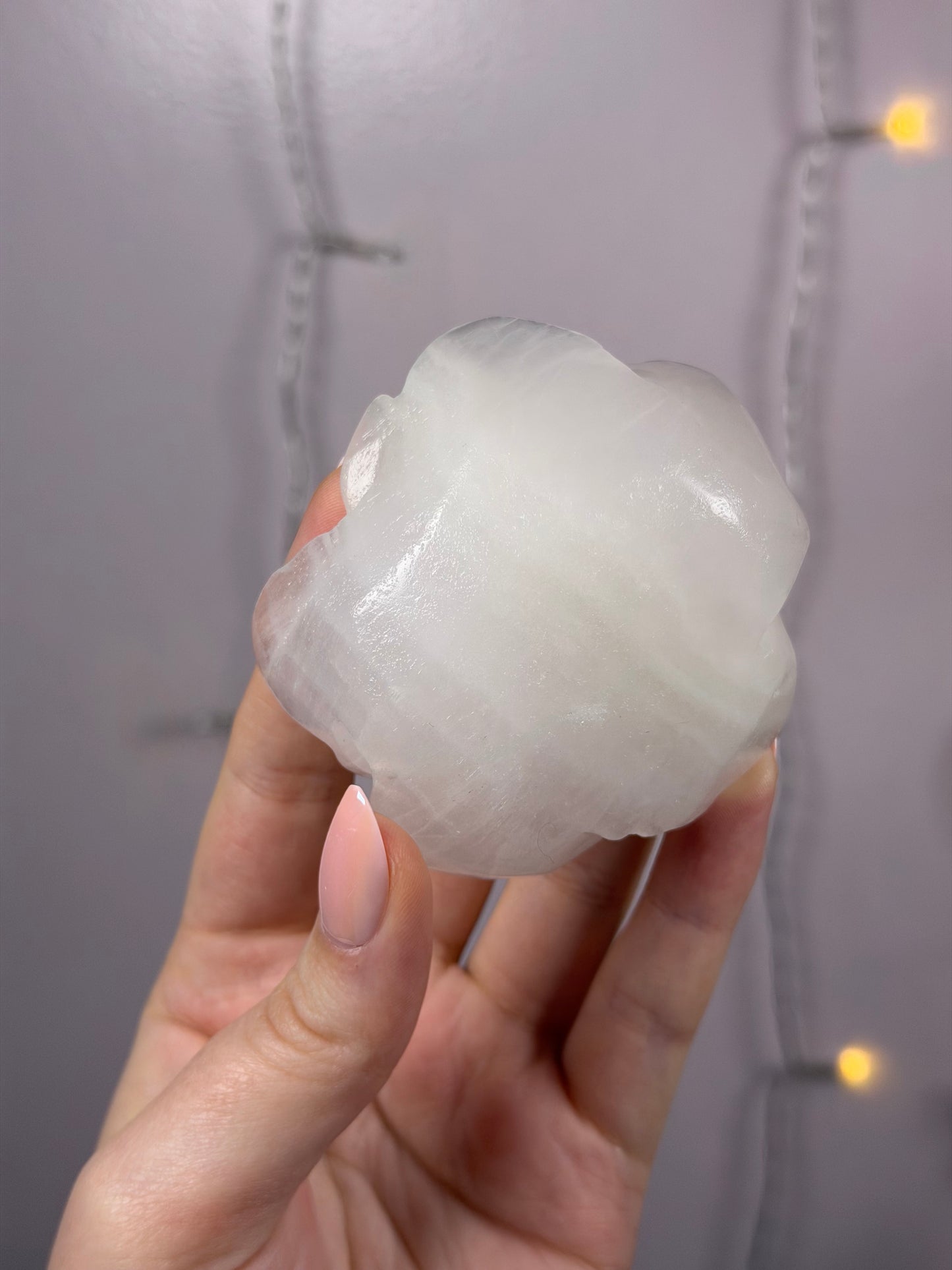 Pink Mangano Calcite Flower D (more white)