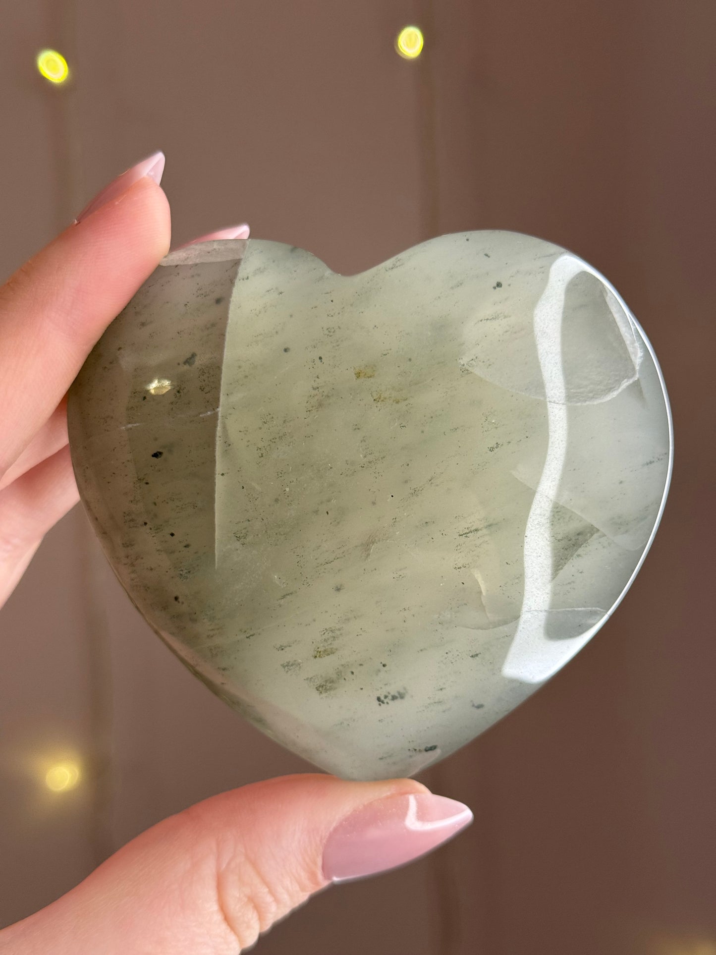 Green Chlorite Included Heart 45