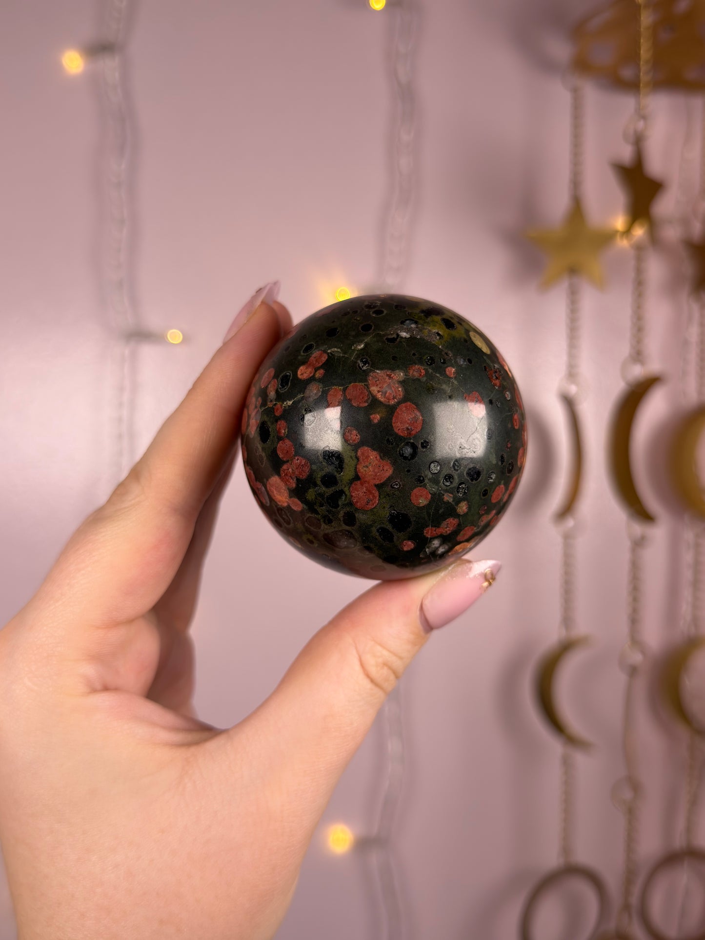 Plum Blossom Jade Sphere