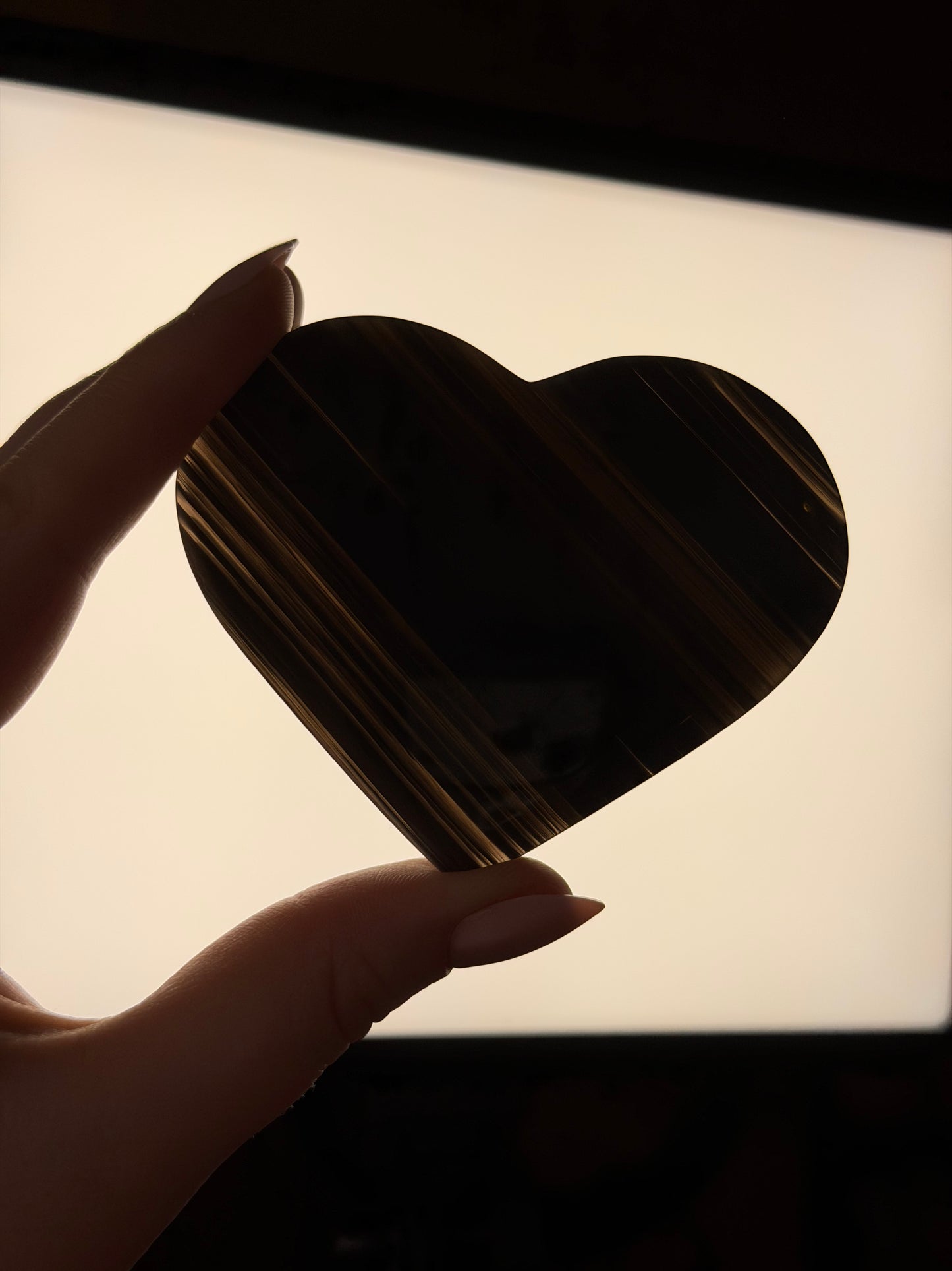 Mystery Midnight Lace Obsidian Heart