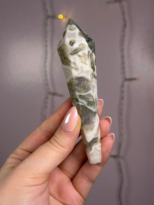Moss Agate Wand F