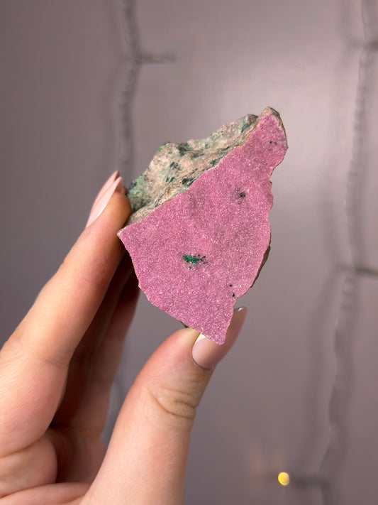 Cobalto Calcite x Malachite Specimen 34