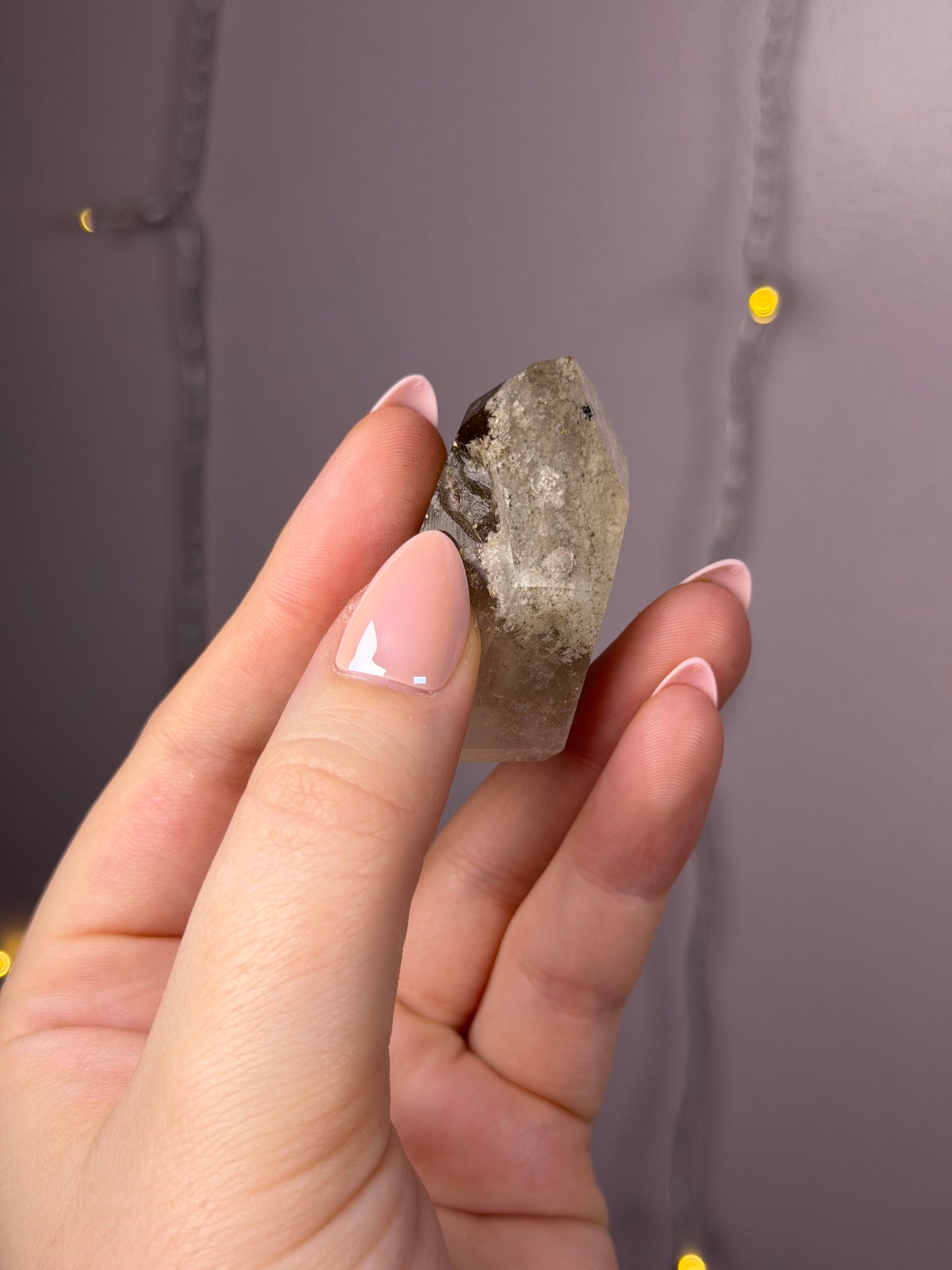 Smoky White Garden Quartz Tower