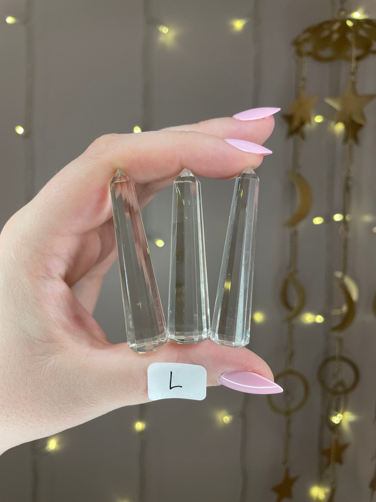 Faceted Clear Quartz Tower