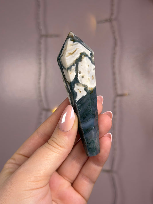 Moss Agate Wand D