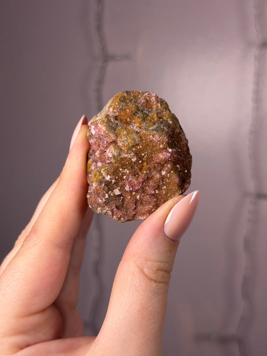 Cobalto Calcite x Malachite Specimen 10B (big crystallization)