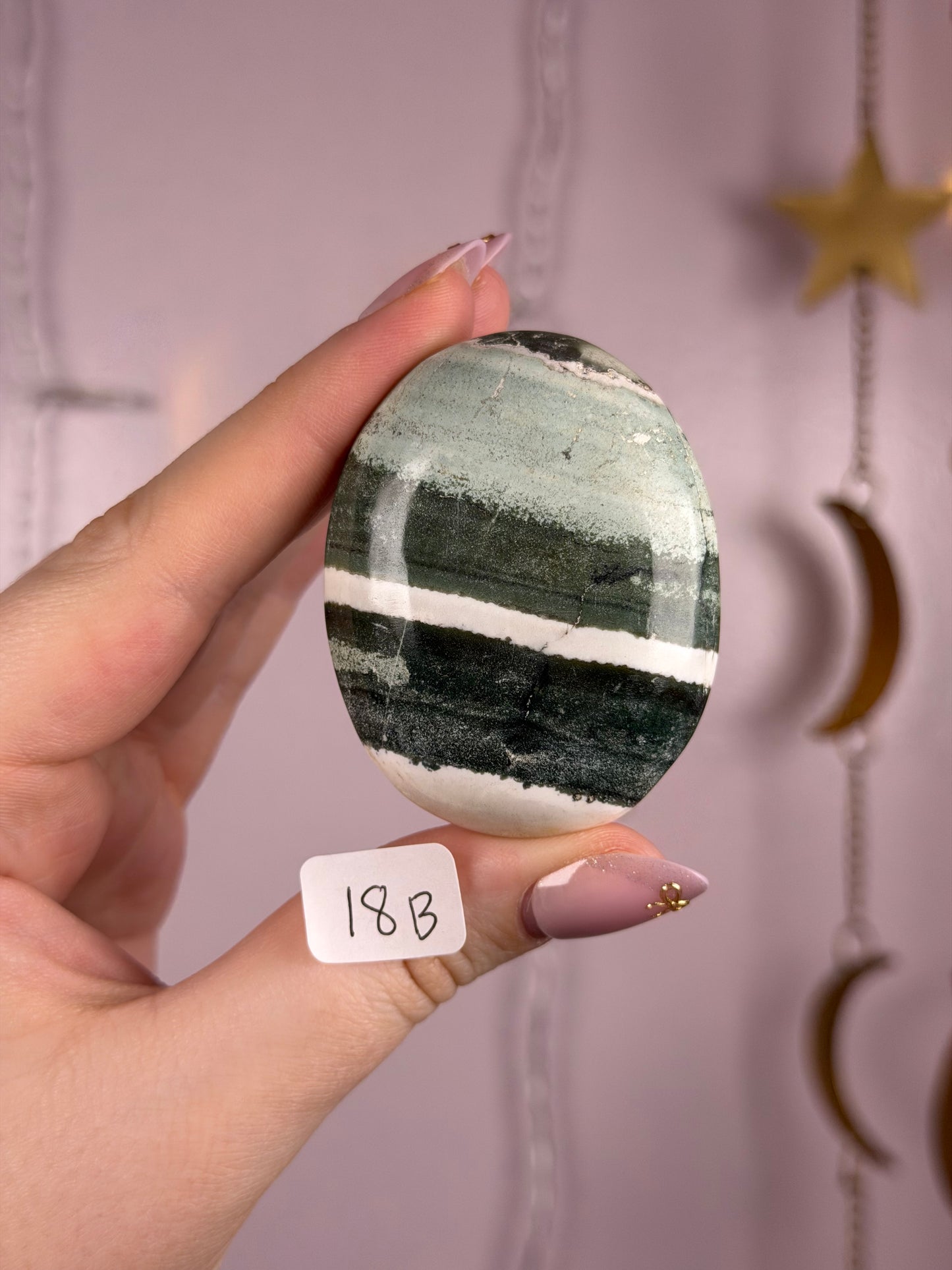 Green Sardonyx Palmstone- You Choose