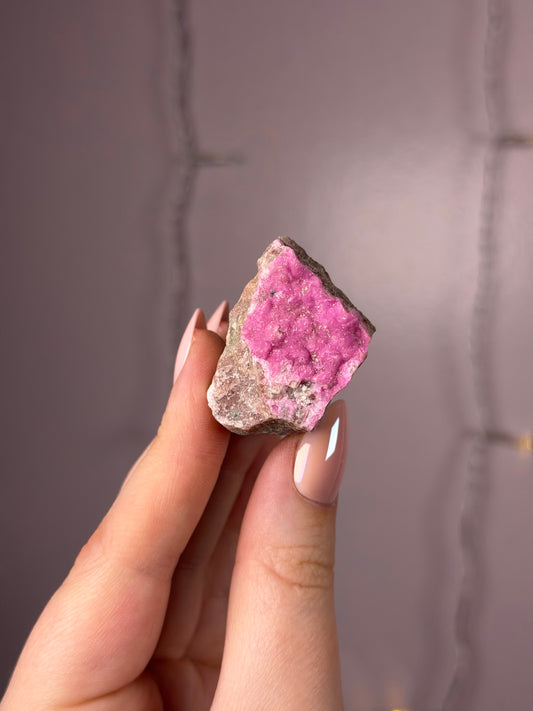 Cobalto Calcite x Malachite Specimen 10A