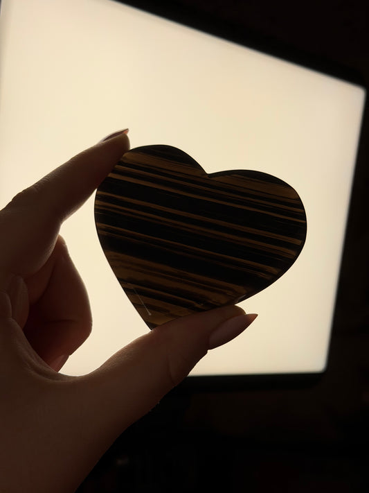 Mystery Midnight Lace Obsidian Heart