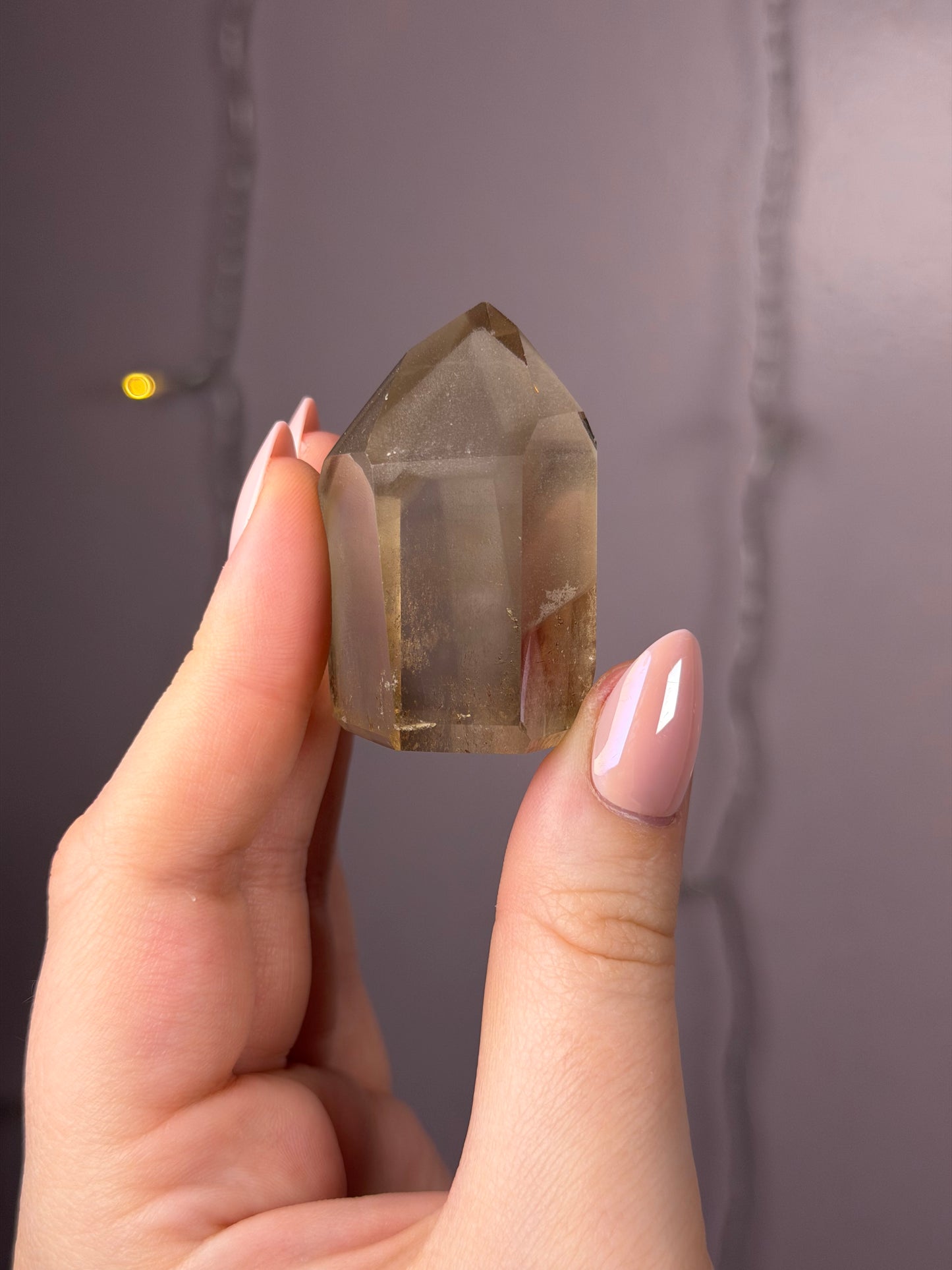 Smoky Grey Phantom Quartz Tower