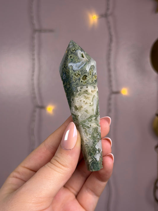 Moss Agate Wand C