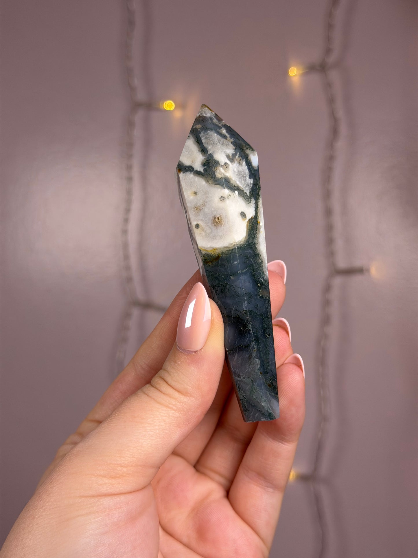 Moss Agate Wand D