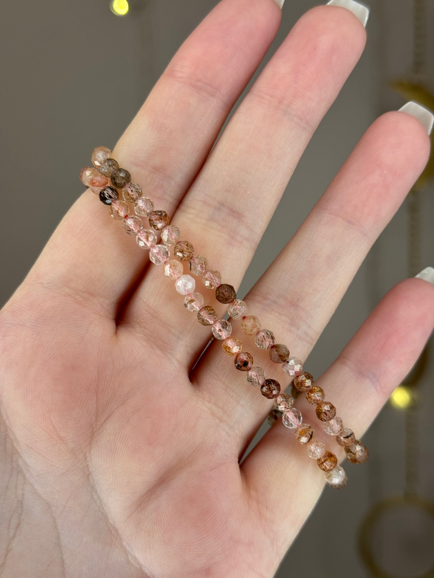 Faceted Multicolor Rutile Bracelet