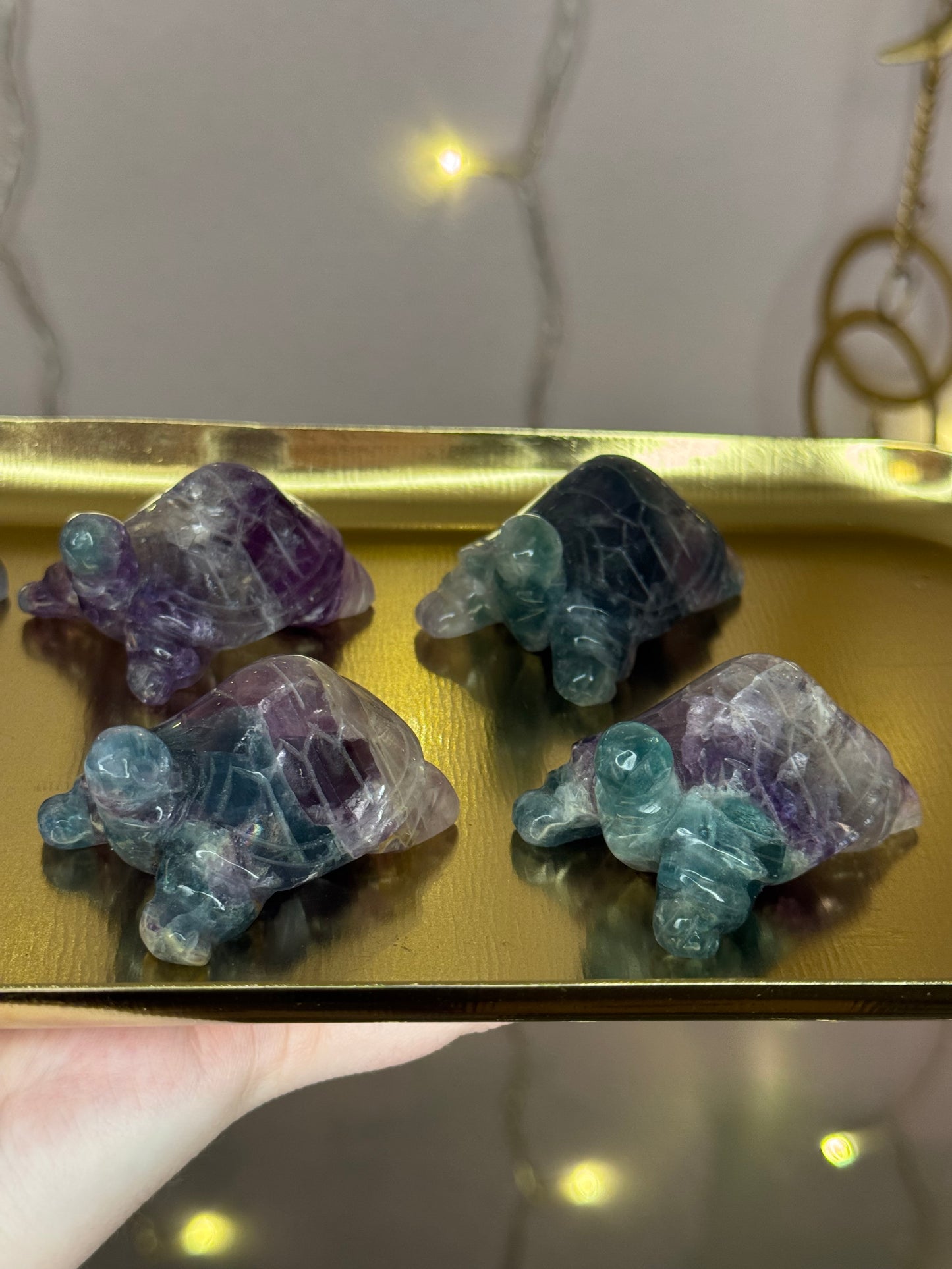 Mystery Fluorite Turtle Carving*