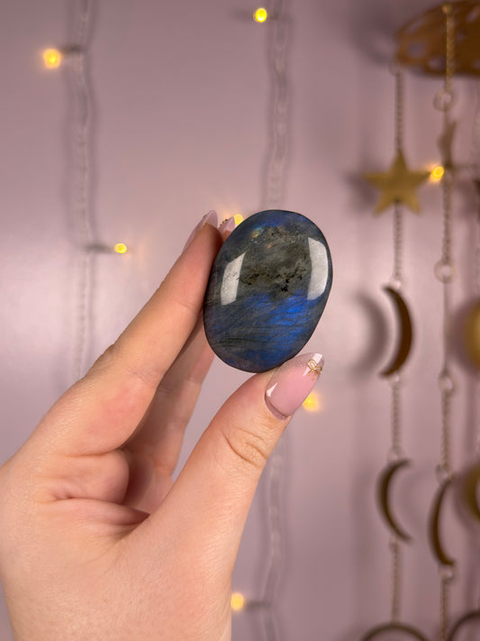 Labradorite Palmstone G (cobalt blue)