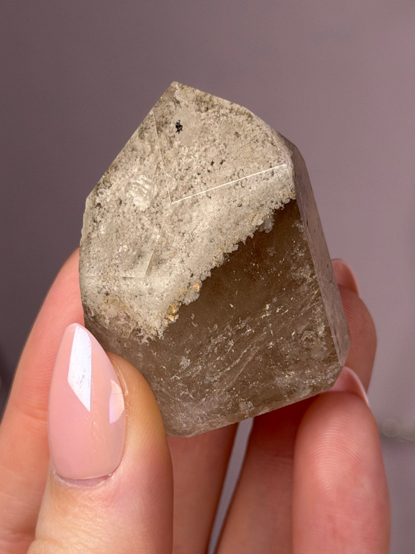 Smoky White Garden Quartz Tower