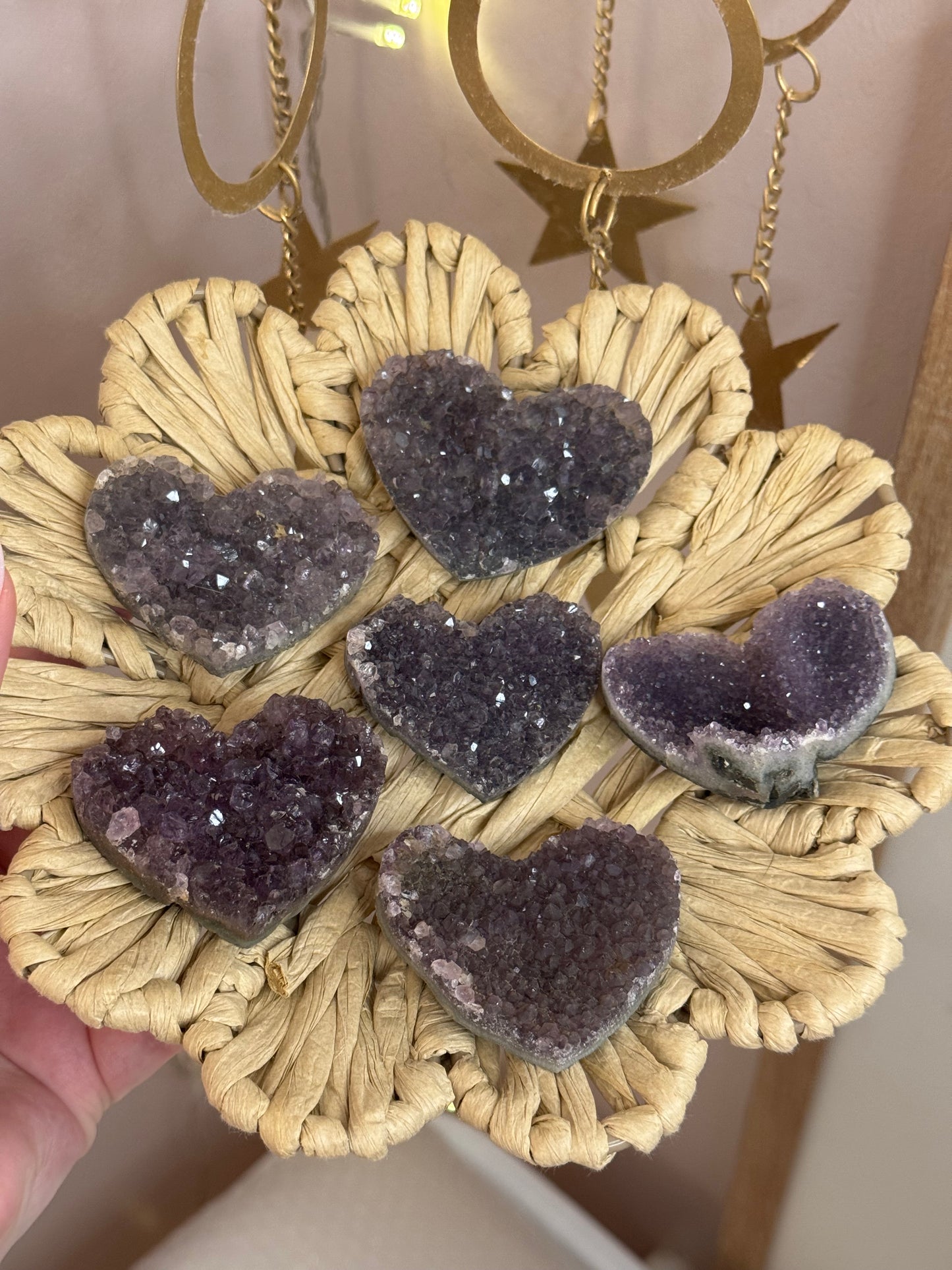 Mystery Raw Amethyst Hearts (Small/Large)