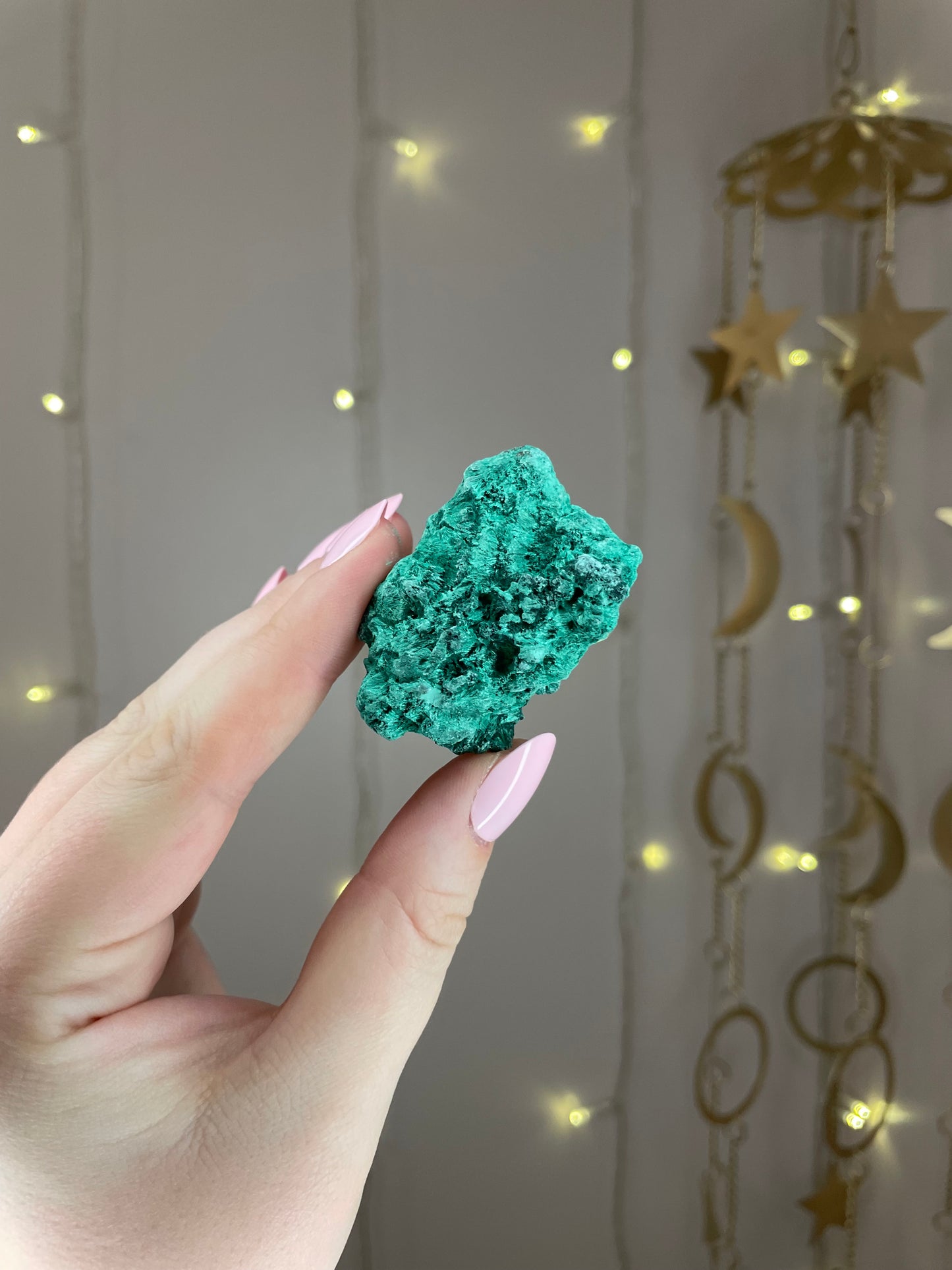 Raw Fibrous Malachite Chunk