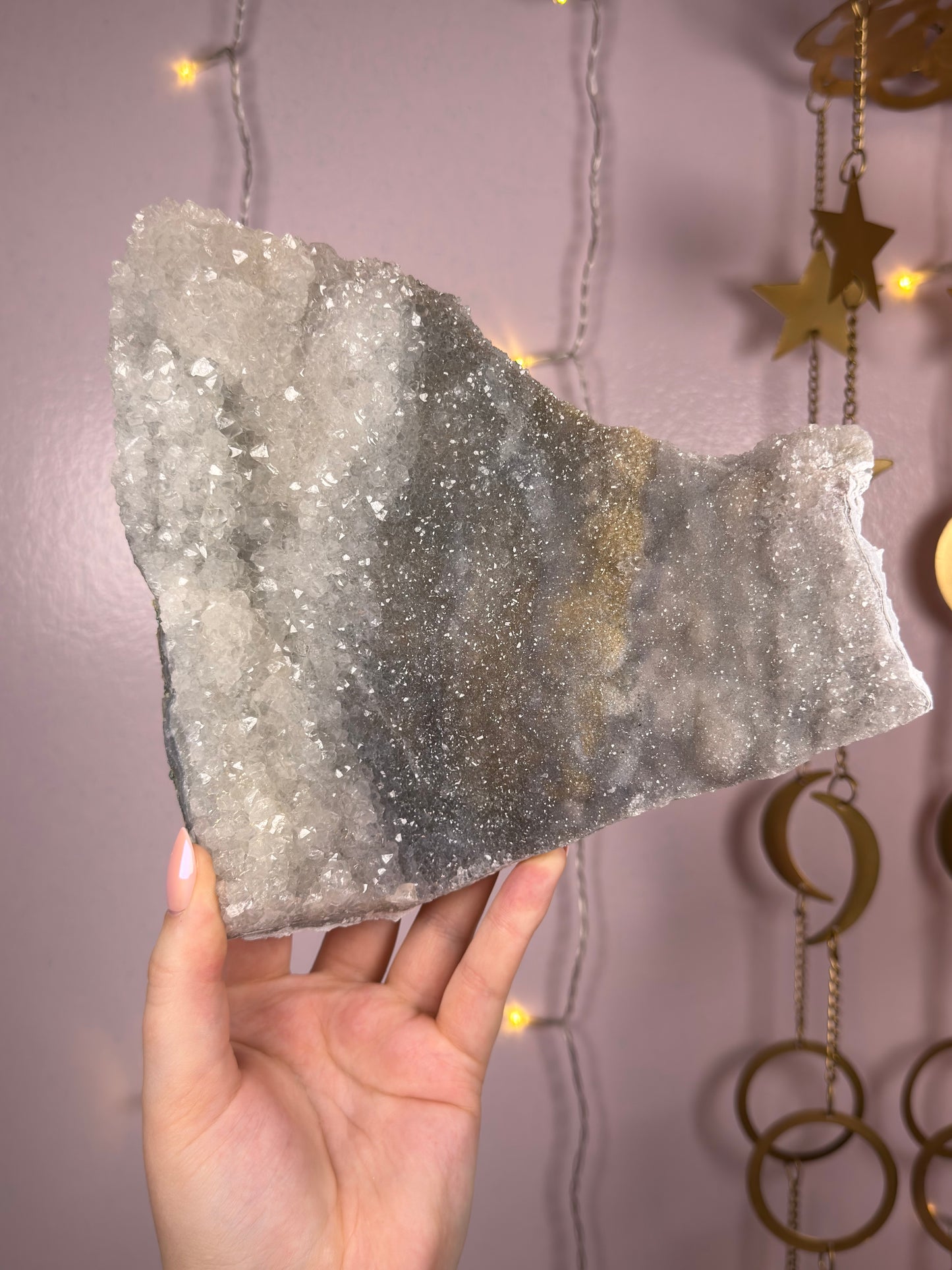 Blue/White/Yellow Amethyst Crust 72