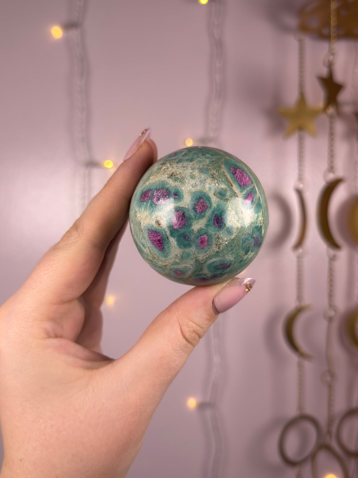 Ruby Fuchsite Sphere 76