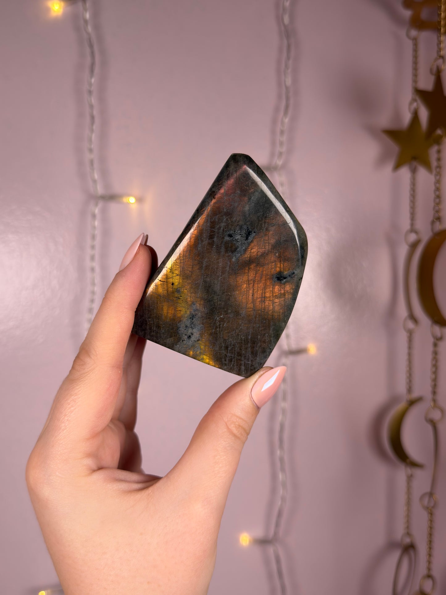 Labradorite Freeform C (sunset pink/orange/yellow)