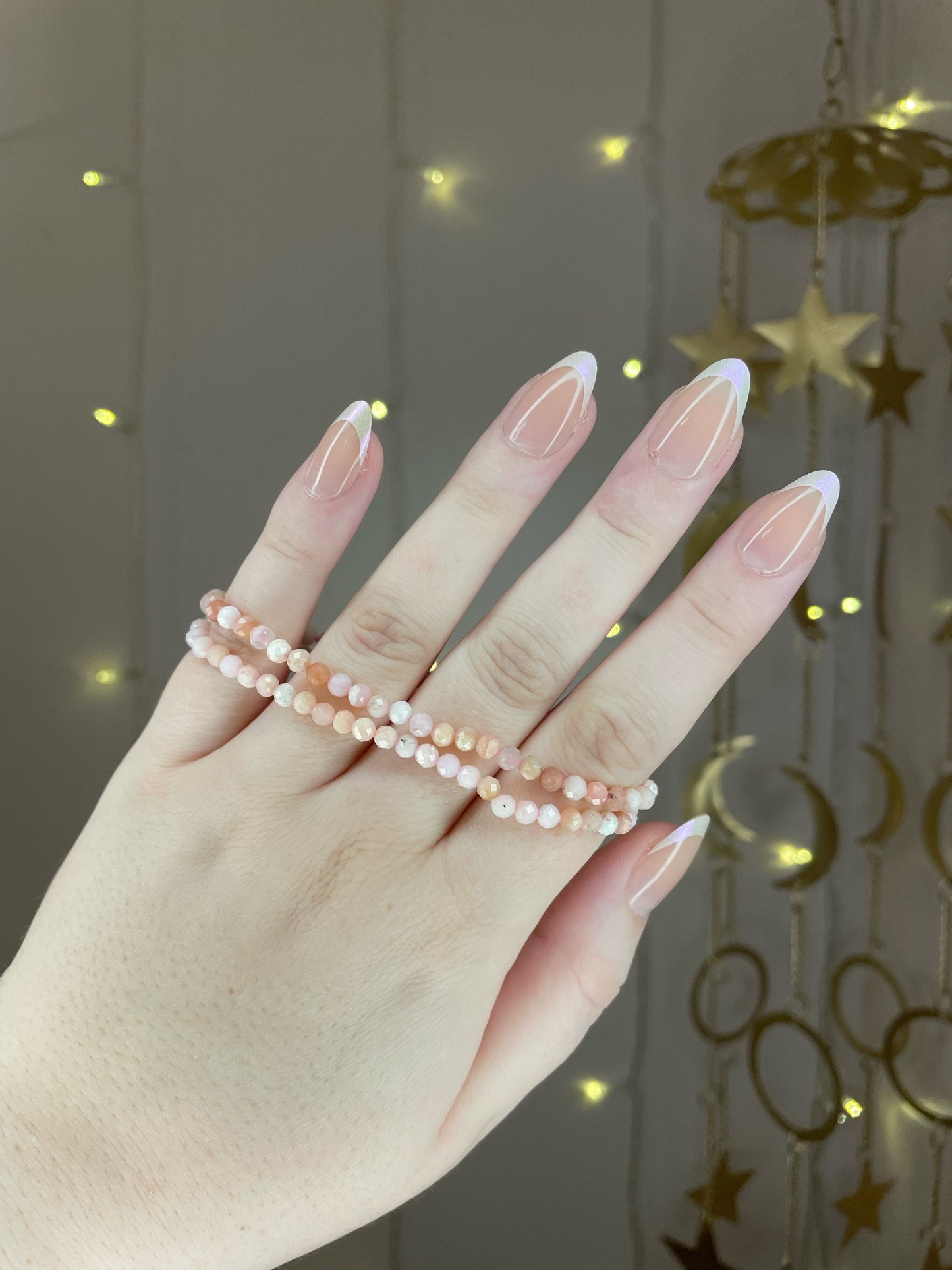 Faceted Pink Opal Bracelet