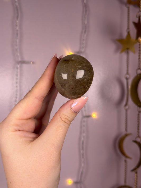 Deep Golden Rutile Lens