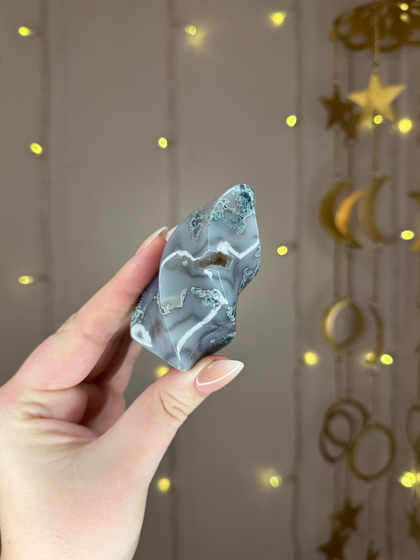 Moss Agate Flame