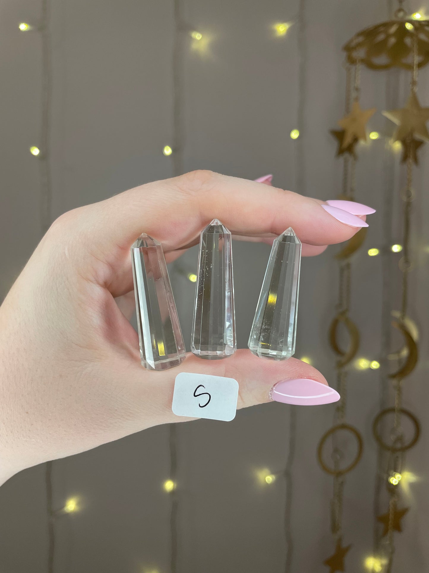 Faceted Clear Quartz Towers (S&L)