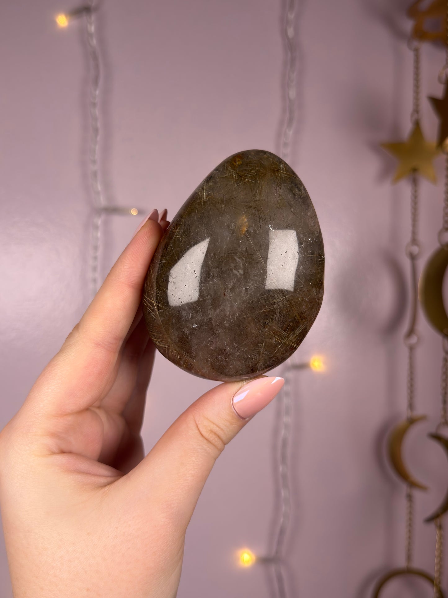 Deep Golden Rutile Lens