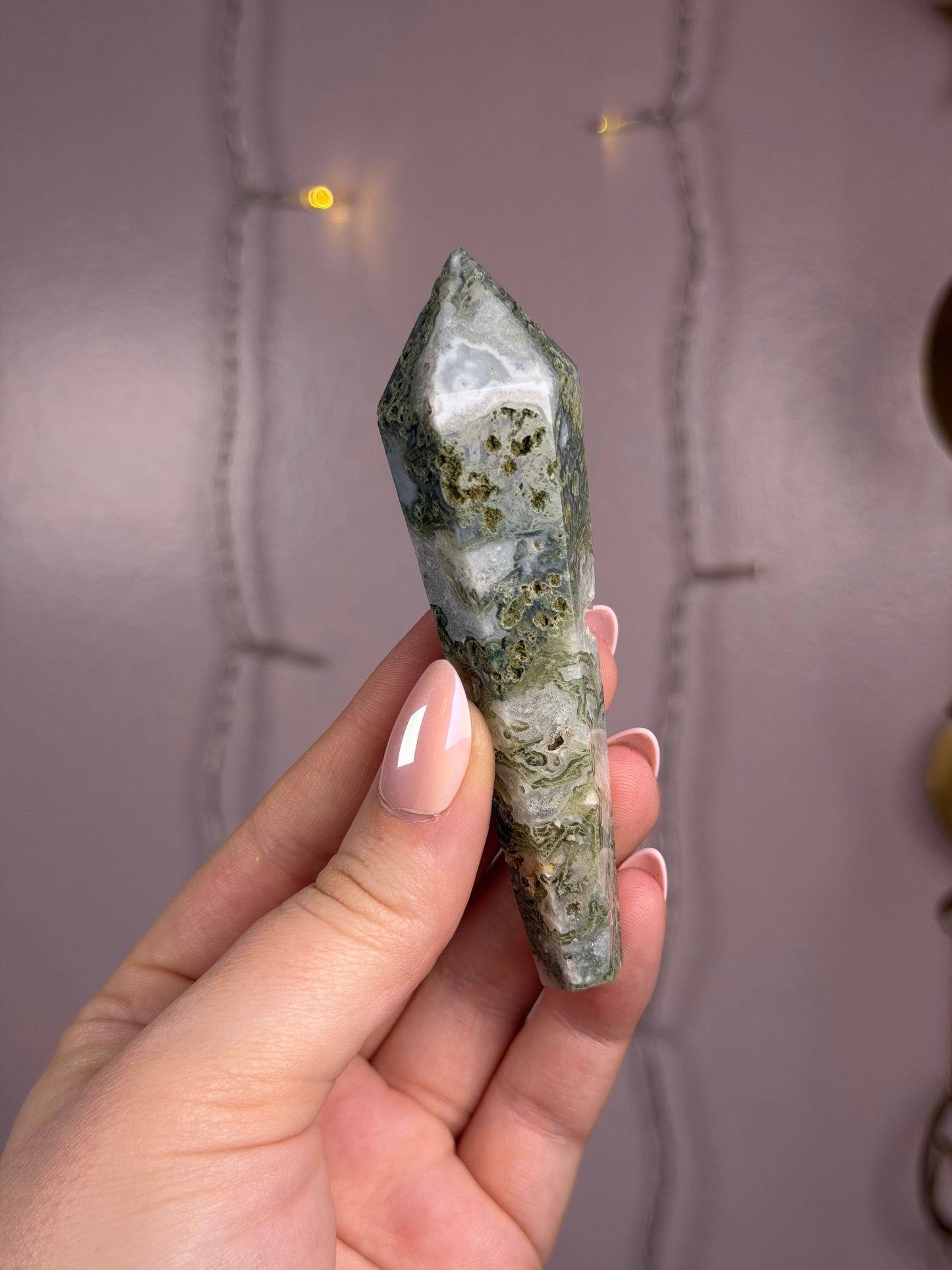 Moss Agate Wand C