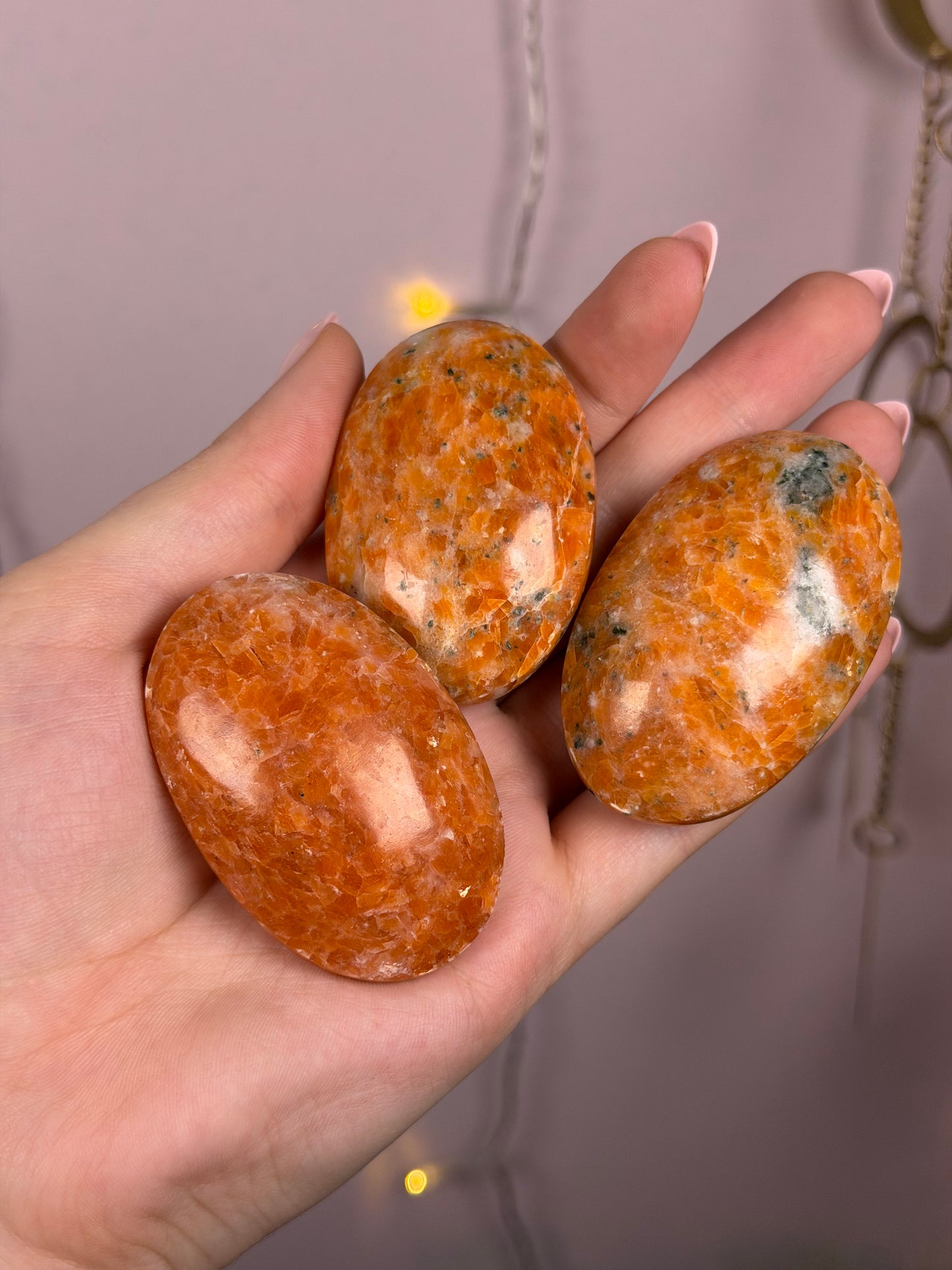 Mystery Orchid Calcite Palmstone