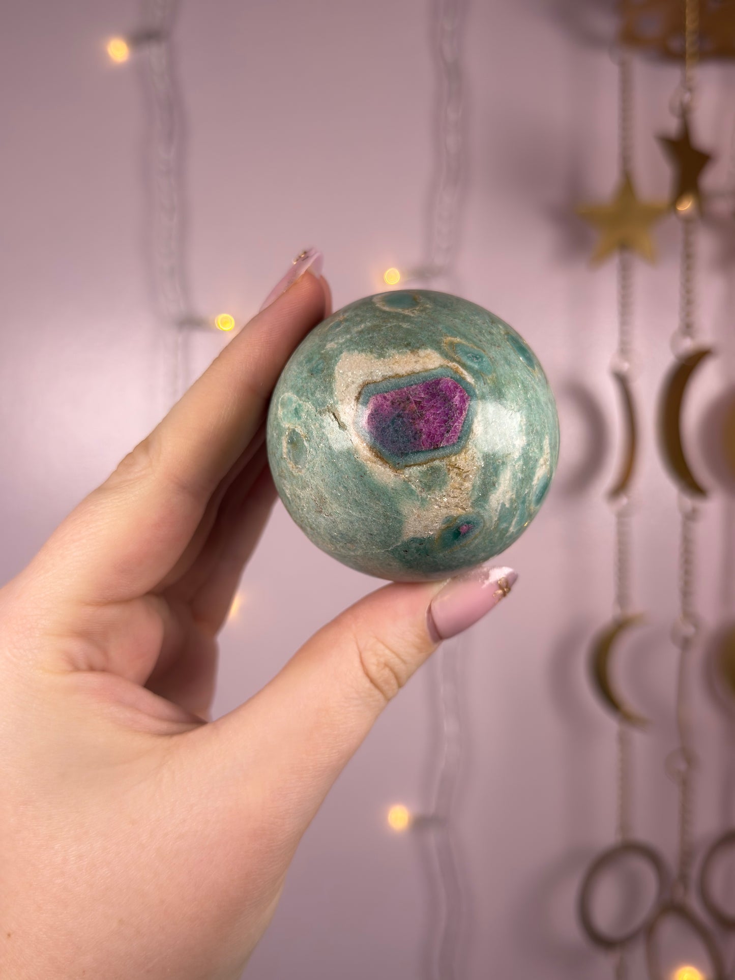 Ruby Fuchsite Sphere 76