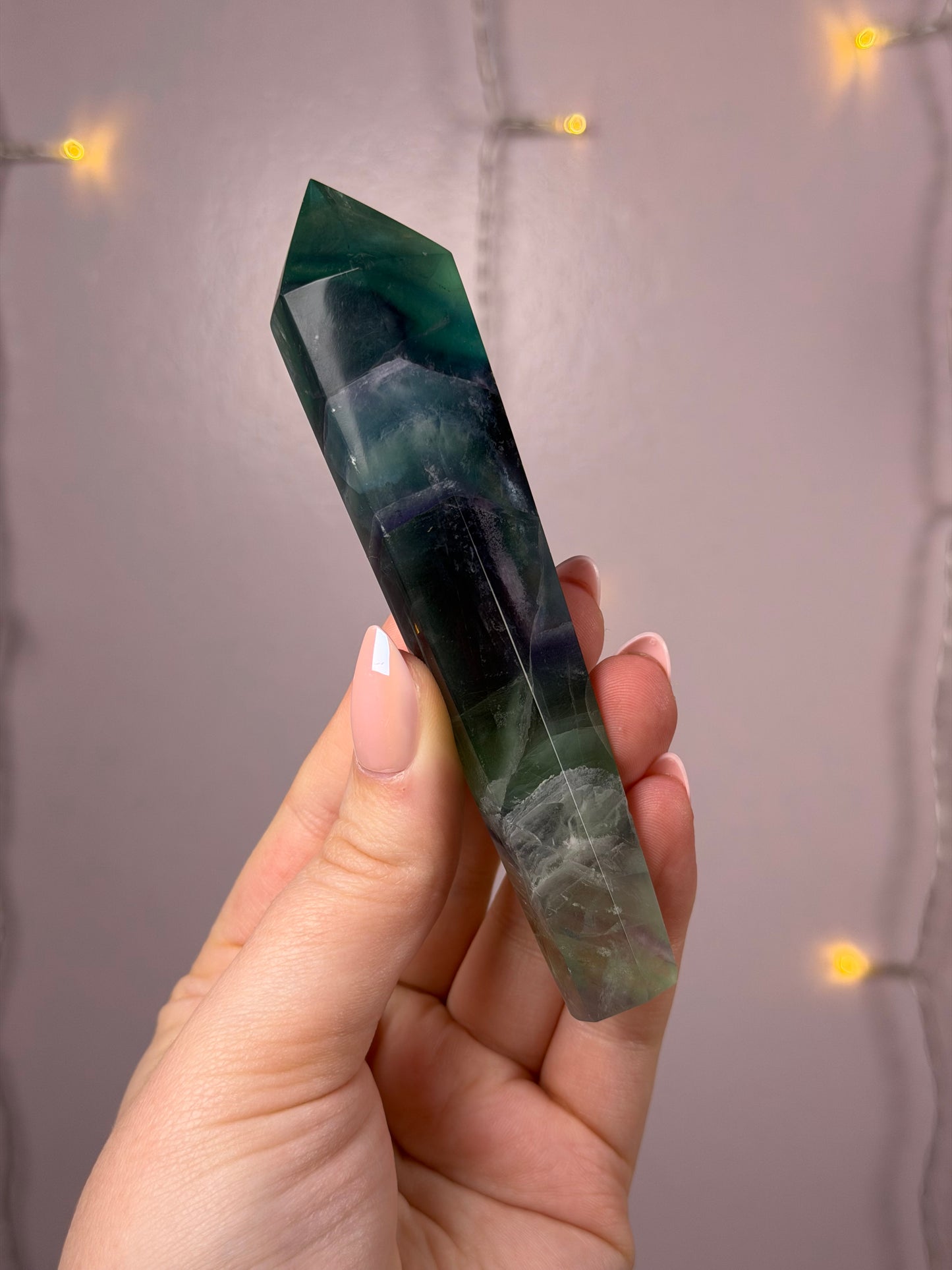 Fluorite Wand D (green/blue/purple)