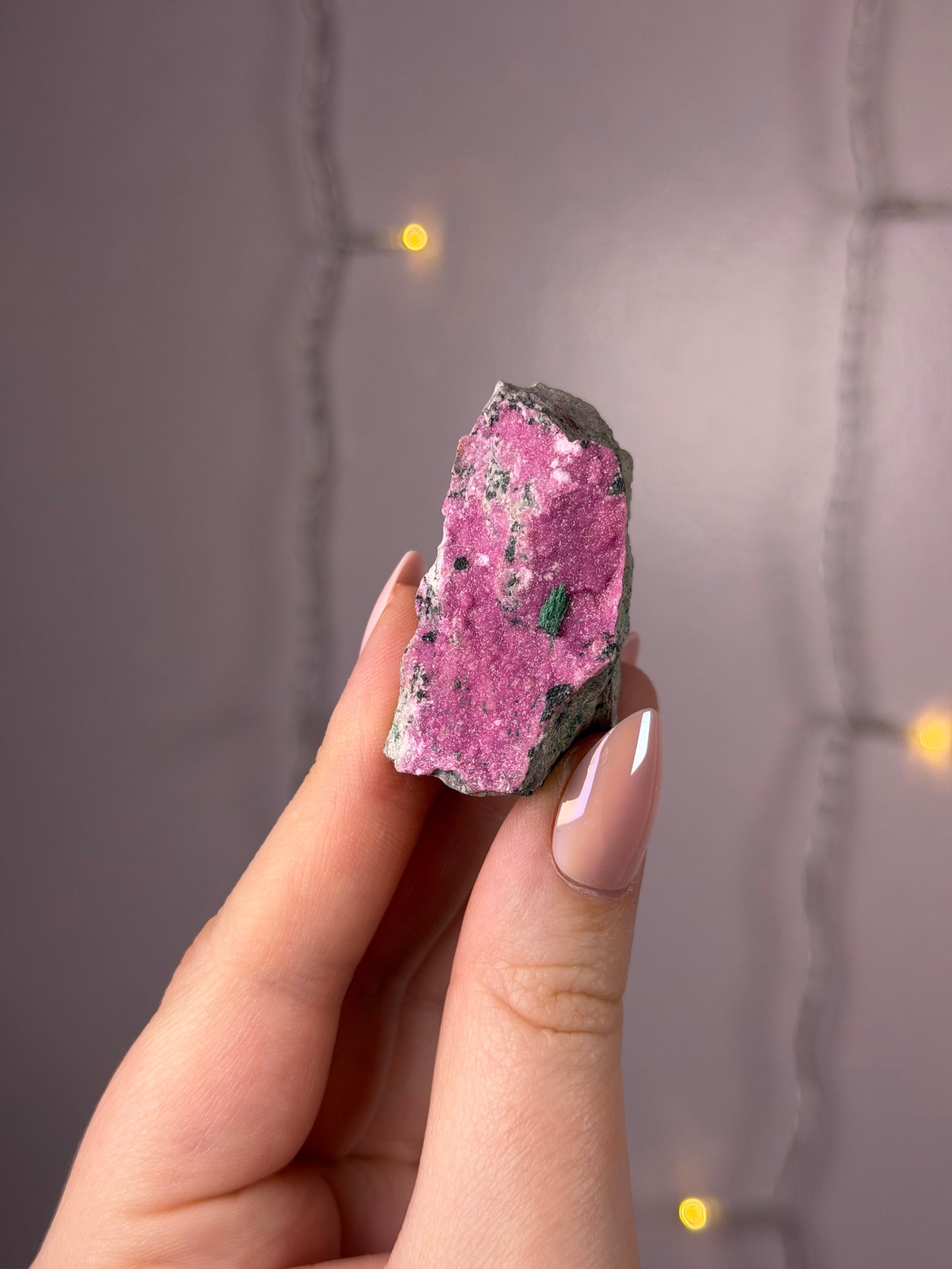 Cobalto Calcite x Malachite Specimen 16