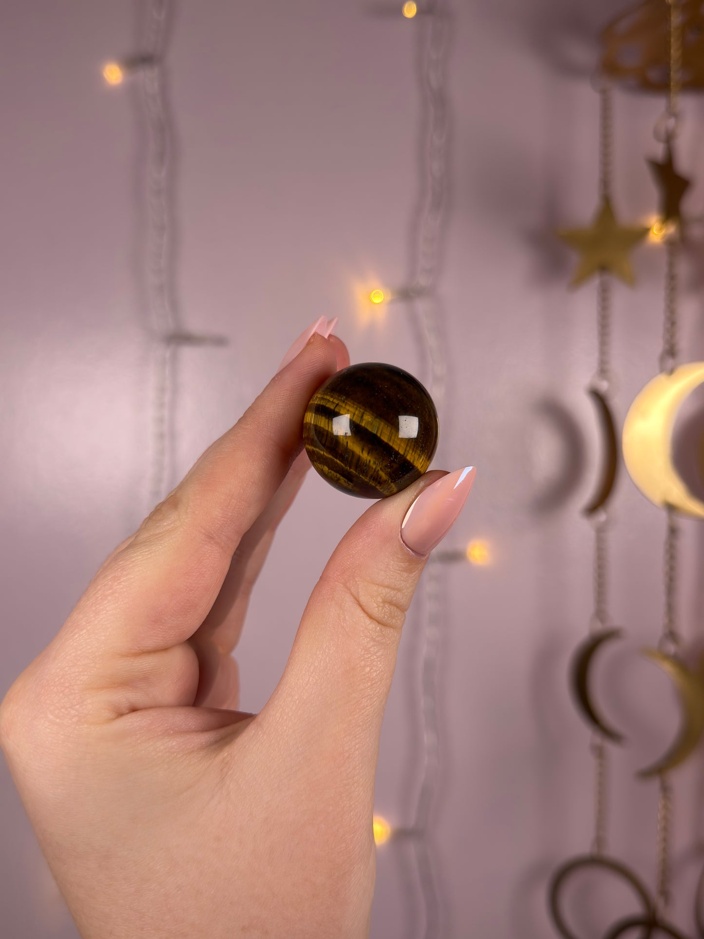 Gold Tigers Eye Sphere 7A