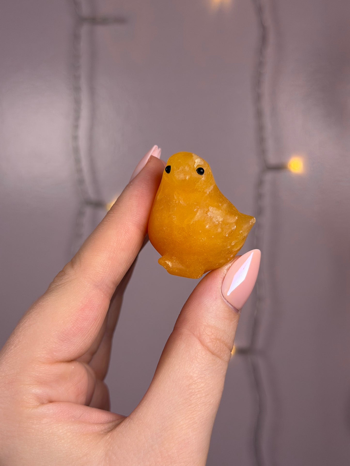 Mystery Orange Calcite Chick