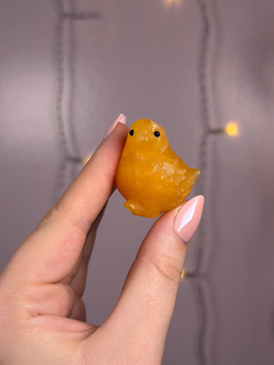 Mystery Orange Calcite Chick