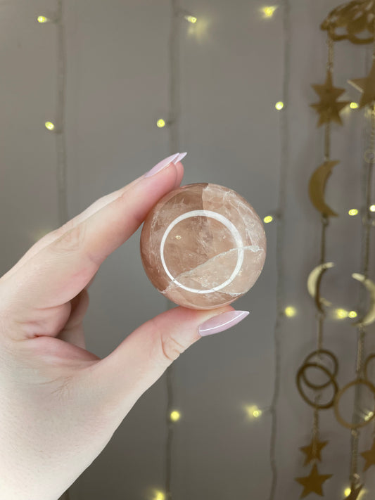 Star Rose Quartz Sphere