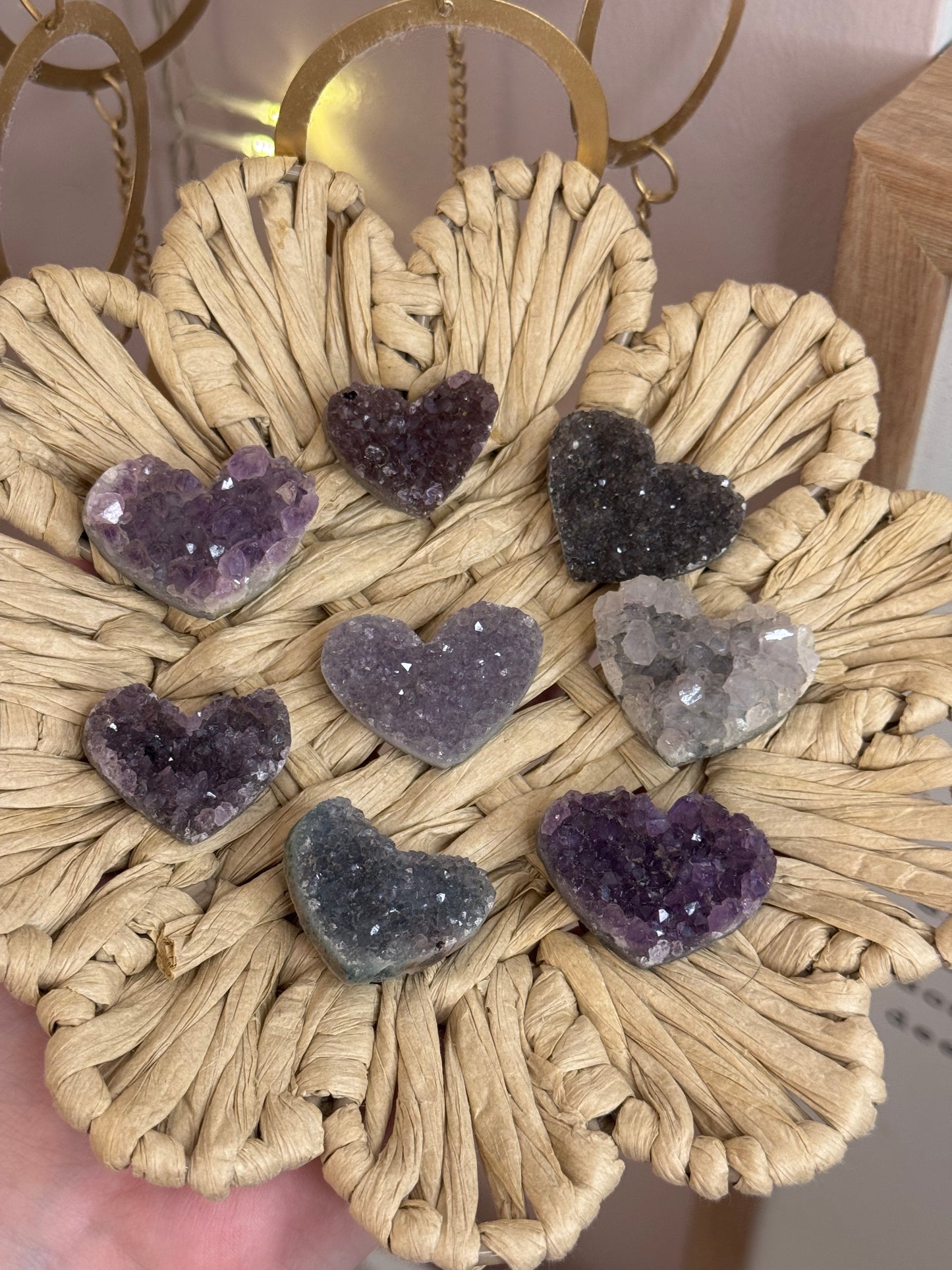 Mystery Raw Amethyst Hearts (Small/Large)