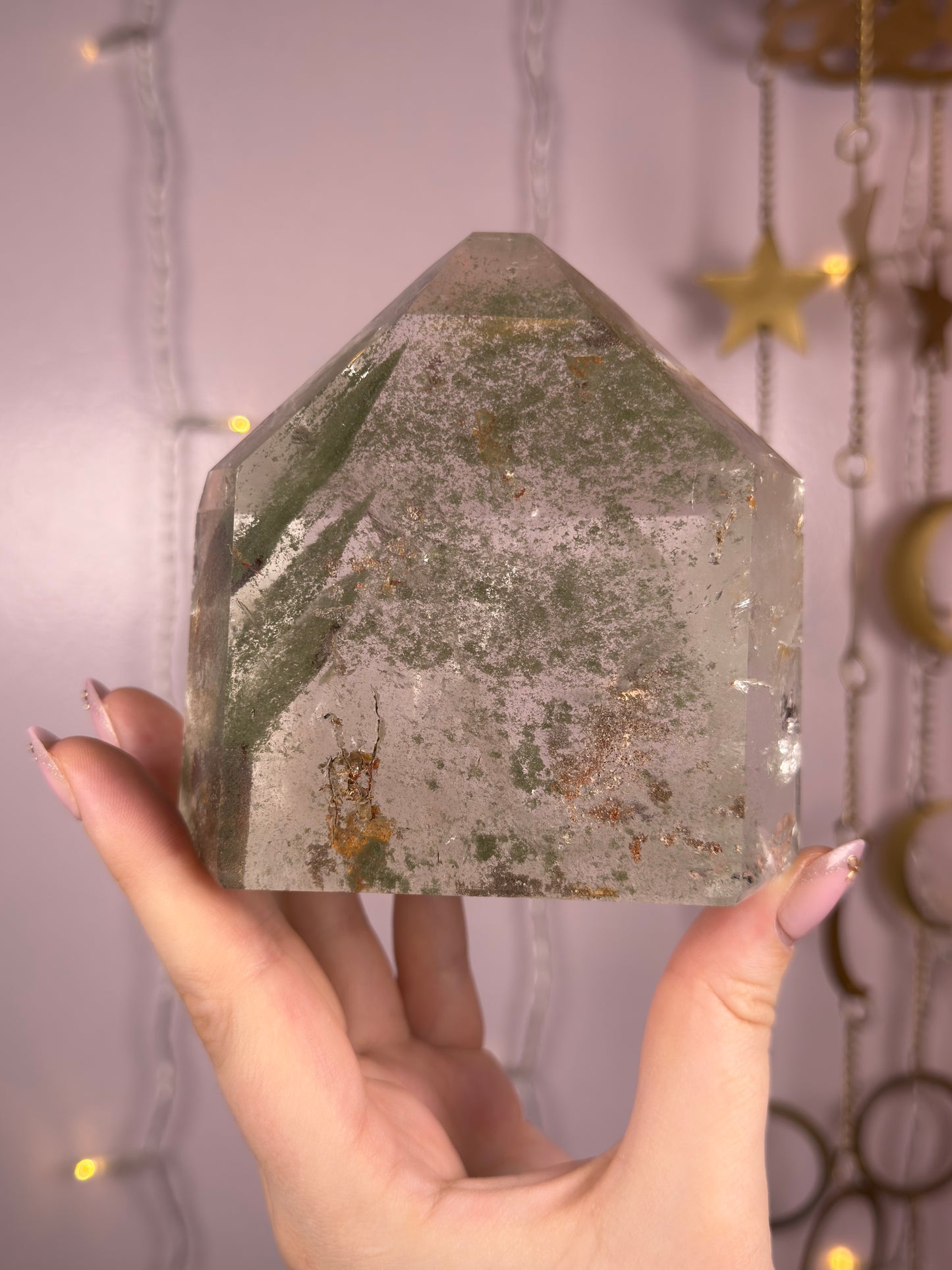 Statement Green Chlorite Tower w/ Phantoms