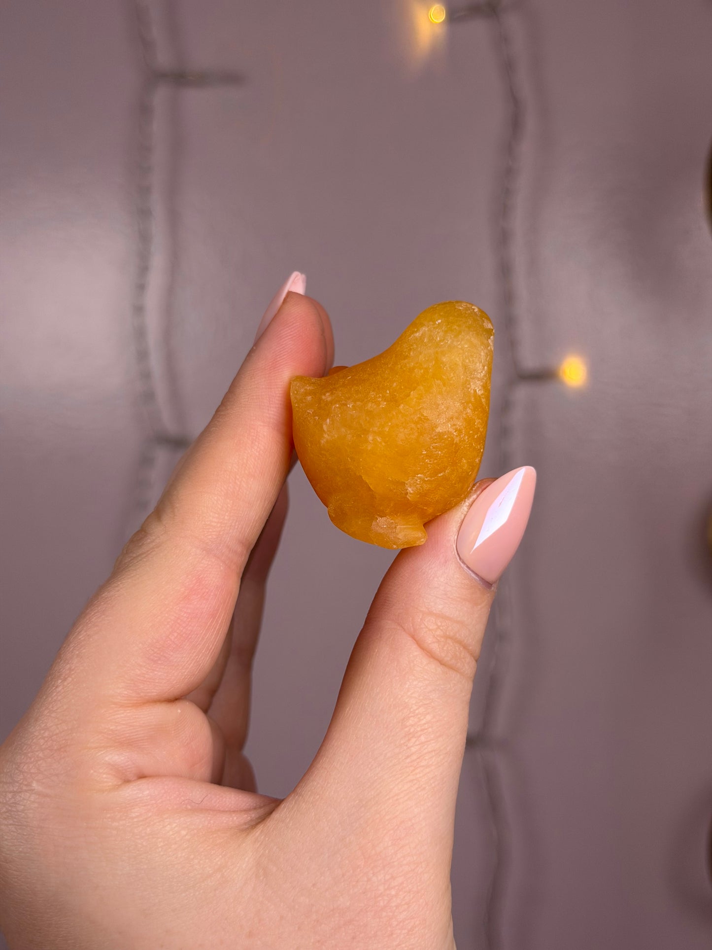 Mystery Orange Calcite Chick