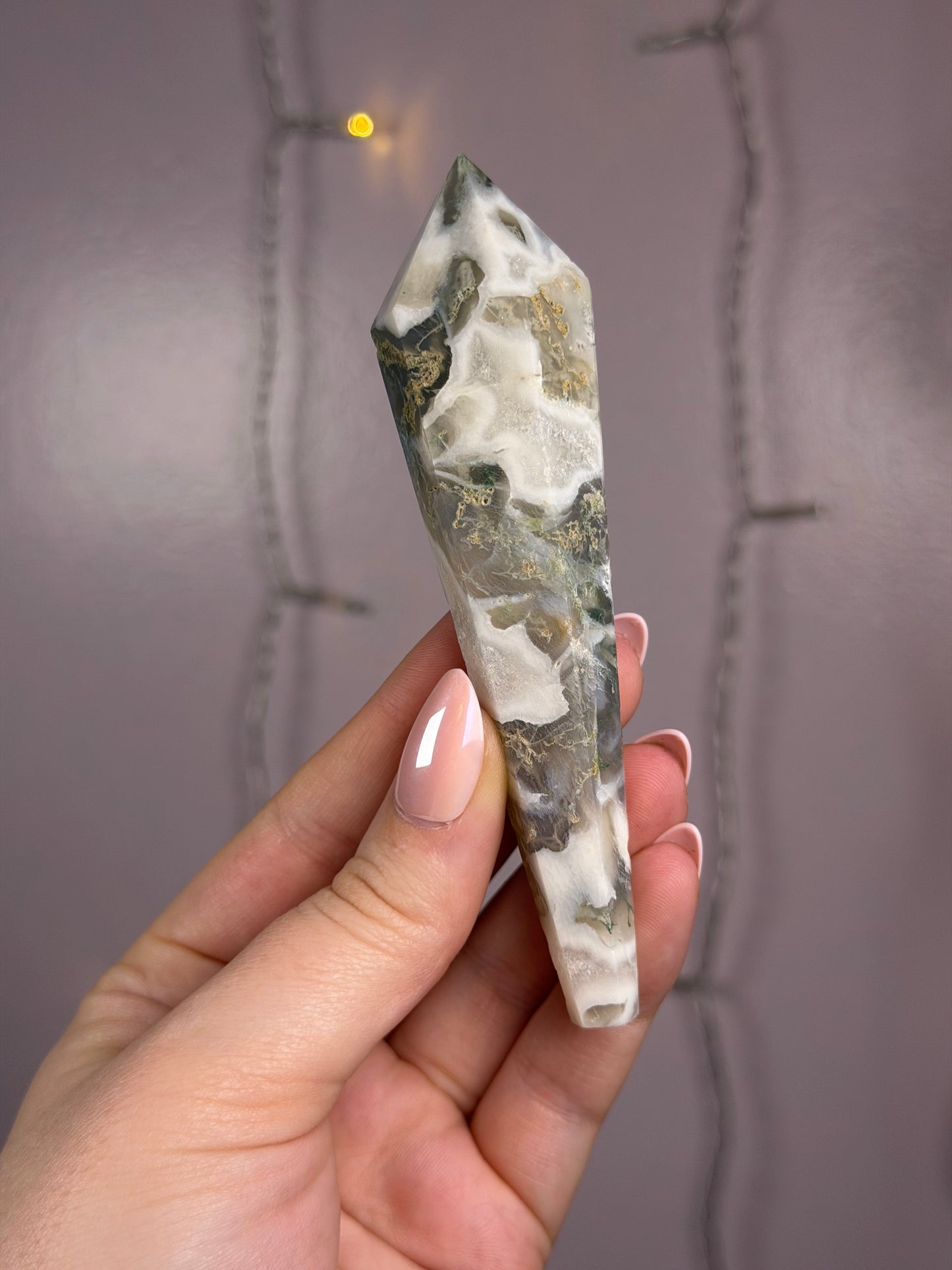 Moss Agate Wand F