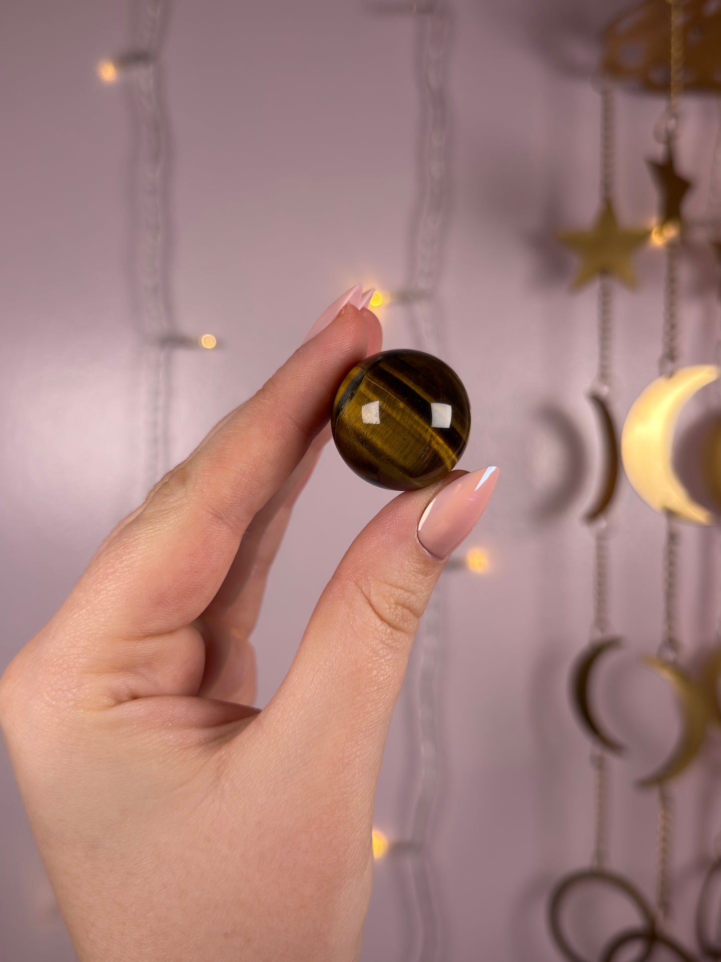 Gold Tigers Eye Sphere 7B