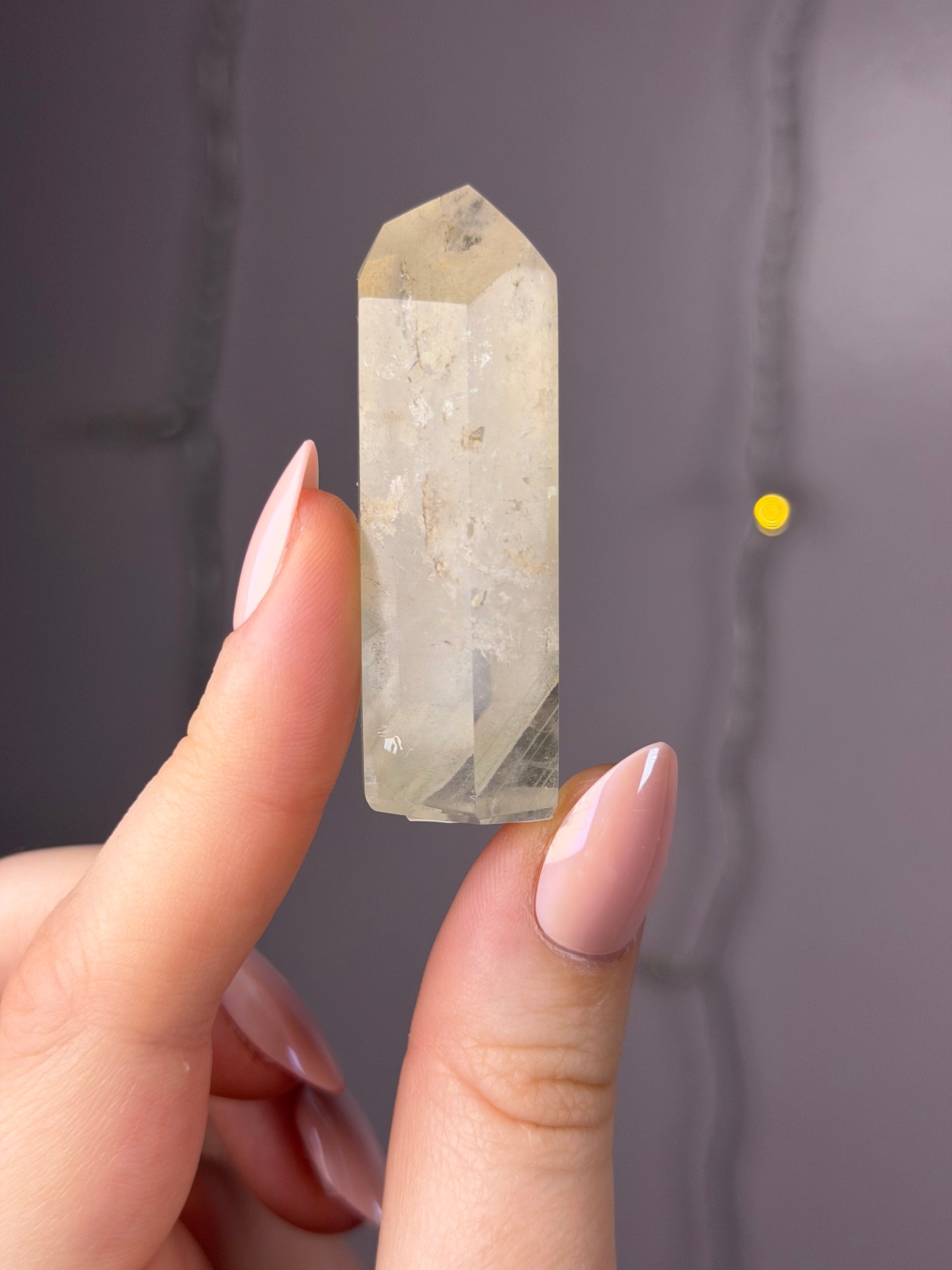 Peachy/Yellow/White Garden Quartz Tower