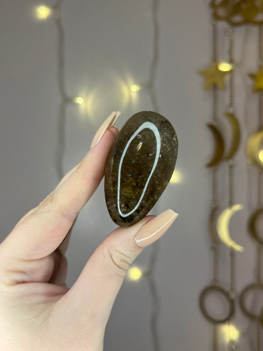 Smoky Brown Garden Quartz Lens 20