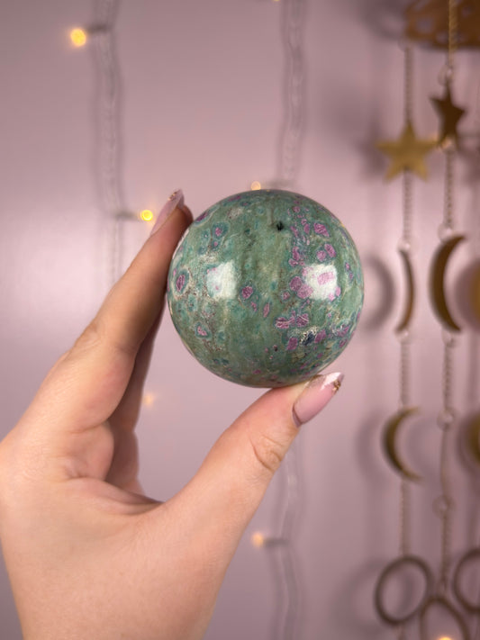 Ruby Fuchsite Sphere 88