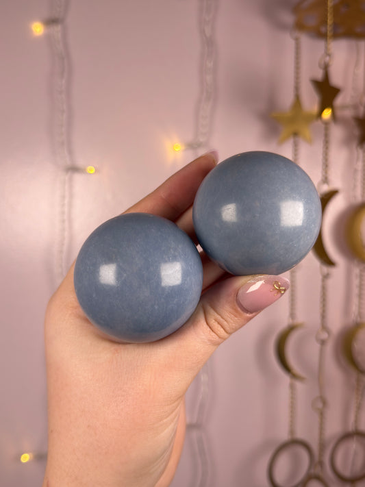 Mystery Angelite Sphere