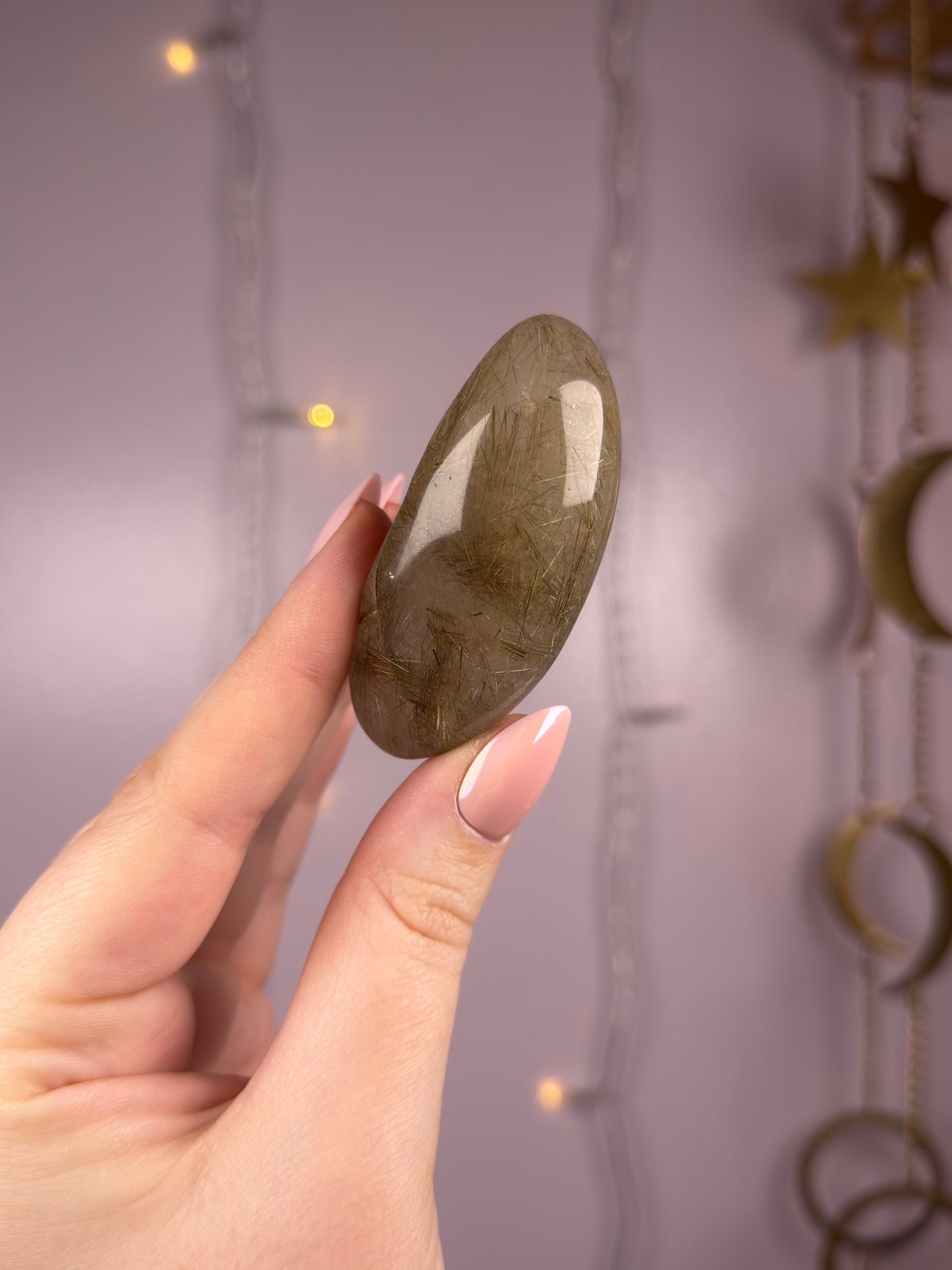 Deep Golden Rutile Lens